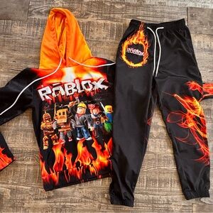 Roblox Flame Hoodie and Joggers Set